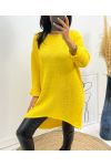 PULLOVER LONG AH236 JAUNE