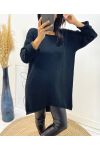 LONG SWEATER AH236 BLACK