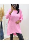 MAGLIONE LUNGO AH236 ROSA