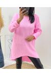 MAGLIONE LUNGO AH236 ROSA