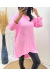 MAGLIONE LUNGO AH236 ROSA