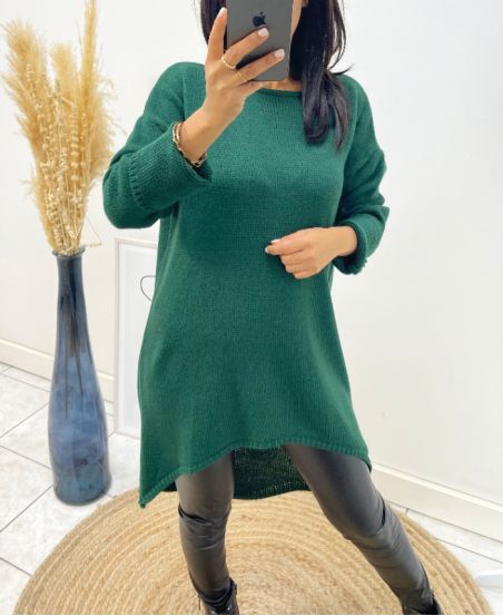 LONG SWEATER AH236 GREEN