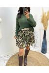 TWISTED SWEATER AH143 MILITAIR GROEN