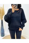 TWISTED SWEATER AH143 ZWART