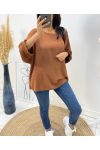 COLLECTIE CURVY TOP OVERSIZE AH300 CAMEL