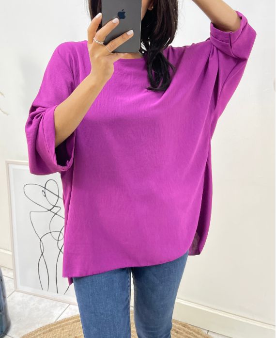 COLLECTION CURVY TOP OVERSIZE AH300 PRUNE