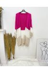 CHALECO MOHAIR "FAVORITO" AH95 FUSHIA