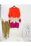 CHALECO MOHAIR "FAVORITO" AH95 NARANJA