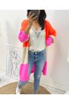 GILET MOHAIR "COUP DE COEUR" AH95 ORANGE