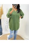 COLLECTION CURVY TUNIQUE FLUIDE OVERSIZE AH312 KAKI