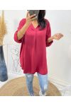 COLLECTION CURVY TUNIQUE FLUIDE OVERSIZE AH312 BORDEAUX