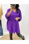 COLLECTION CURVY TUNIQUE MI LONGUE FLUIDE OVERSIZE AH312 VIOLET