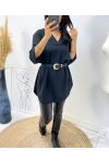 COLLECTION CURVY TUNIQUE MI LONGUE FLUIDE OVERSIZE AH312 NOIR