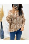 PULLOVER IMPRESS AH112 CAMEL