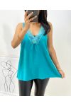 TOP CARACO LACE AH296 LAGOON BLAUW