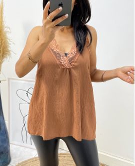 TOP CARACO LACE AH296 CAMEL