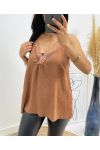 TOP CARACO LACE AH296 CAMEL