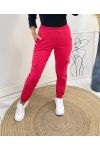 PANTALON CARGO AH448 ROUGE