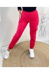 PANTALON CARGO AH448 ROUGE