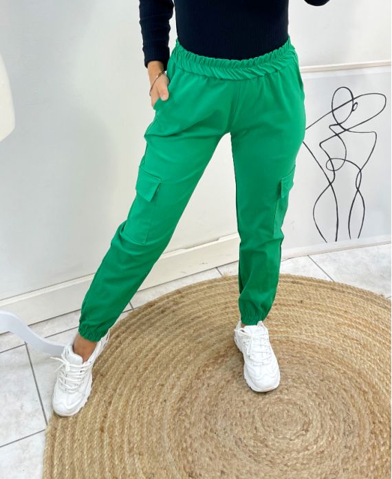 GREEN AH448 CARGO PANTS