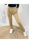 RIEM BROEK GESP S-M-L-XL AH345 BEIGE