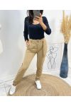 RIEM BROEK GESP S-M-L-XL AH345 BEIGE