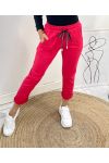 PANTALON DECONTRACTE AH422 ROUGE