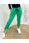 PANTALON DECONTRACTE AH422 VERT EMERAUDE