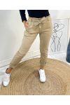 PANTS + BELT TO tie AH430 BEIGE