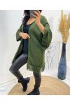 PONCHO MET FRANJES AH437 KAKI