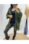 PONCHO MET FRANJES AH437 KAKI