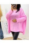 OVERSIZE LARGE MESH SWEATER AH171 PINK