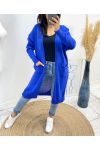 LONG POCKET VEST AH490 ROYAL BLUE