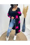 LONG STAR VEST AH481 BLACK/FUSHIA