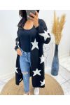 LONG STAR VEST AH481 BLACK/WHITE