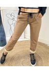 IMITATIE LEREN BROEK AH460 CAMEL