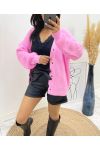 GILET ROSA AH507 SHORT BUTTON