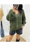 SHORT BUTTON VEST AH507 GREEN