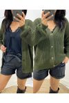 SHORT BUTTON VEST AH507 GREEN