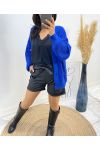 ROYAL BLUE SHORT BUTTON VEST AH507