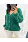 GILET DOUX AH451 VERT EMERAUDE