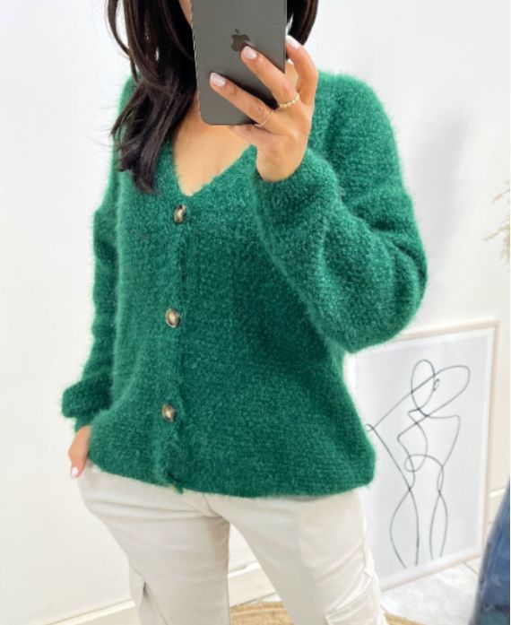 GILET DOUX AH451 VERT EMERAUDE