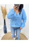 GILET DOUX AH451 BLEU CIEL