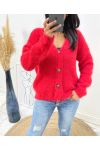 GILET DOUX AH451 ROUGE