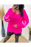 LOVE SLEEVE PULLOVER AW363 FUSHIA