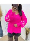 LOVE SLEEVE PULLOVER AW363 FUSHIA