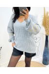 LOVE SLEEVE JUMPER AW363 GREY