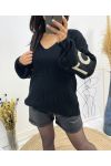 LOVE SLEEVE PULLOVER AW363 SCHWARZ