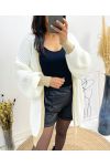 GILET IN MAGLIA LUREX AW543 BIANCO