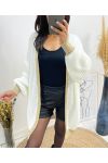 LUREX KNIT VEST AW543 WHITE